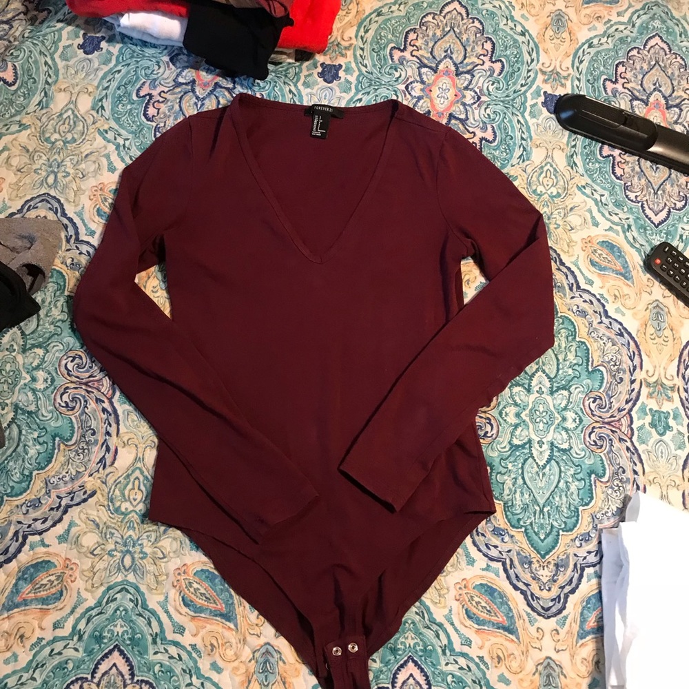 Maroon Bodysuit